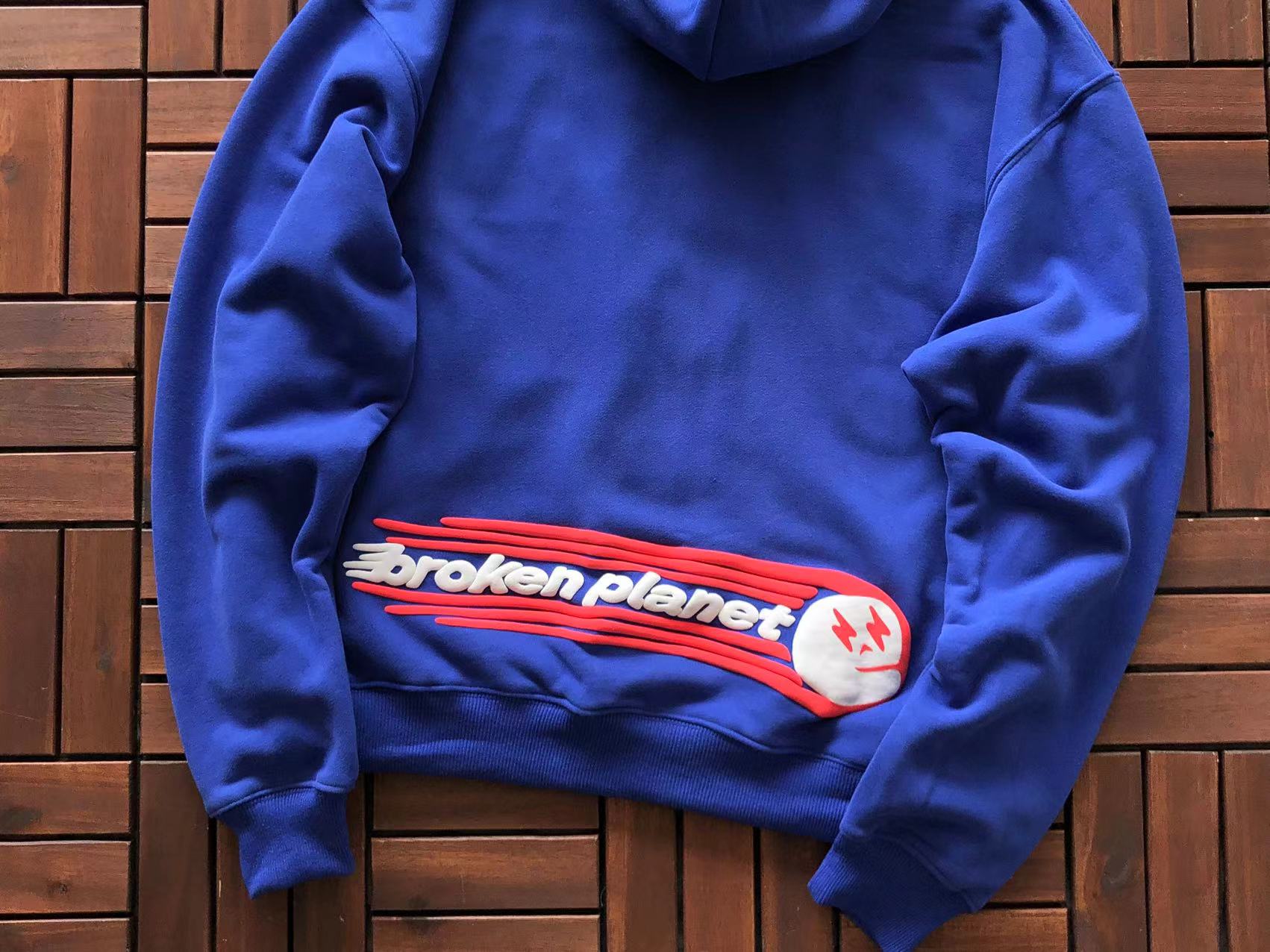 Broken Planet Hoodie Azul