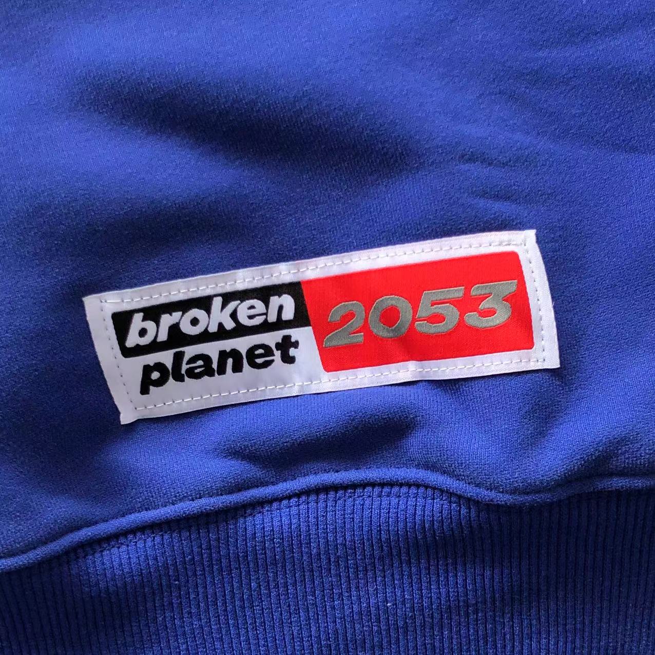 Broken Planet Hoodie Azul