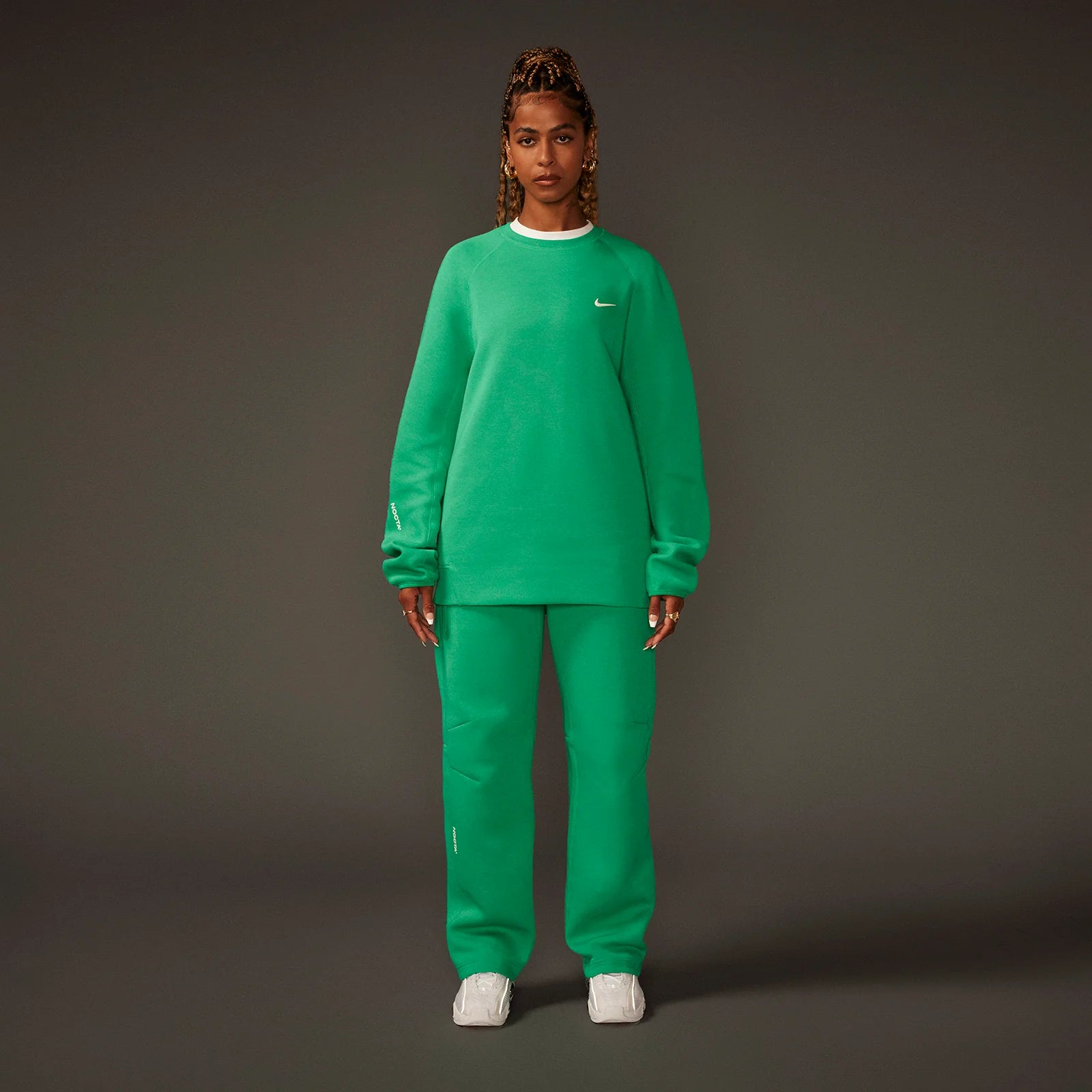 NOCTA Tech Fleece Crew Verde
